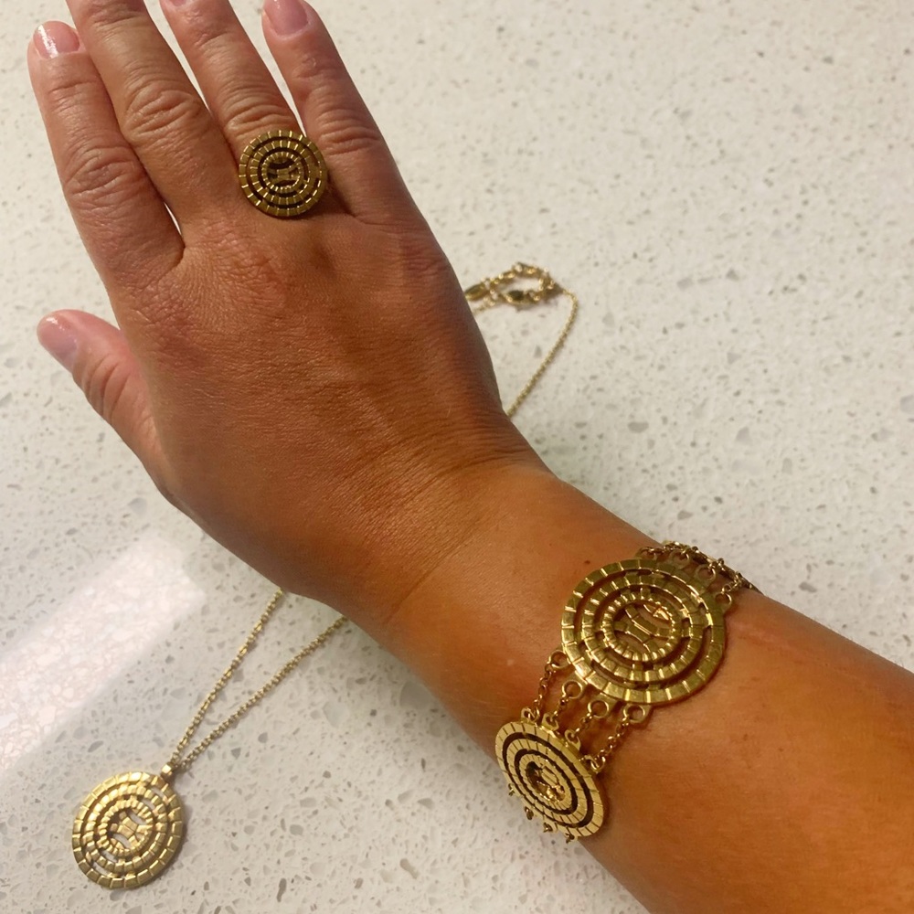 Swatch set including bracelet, necklace & ring!